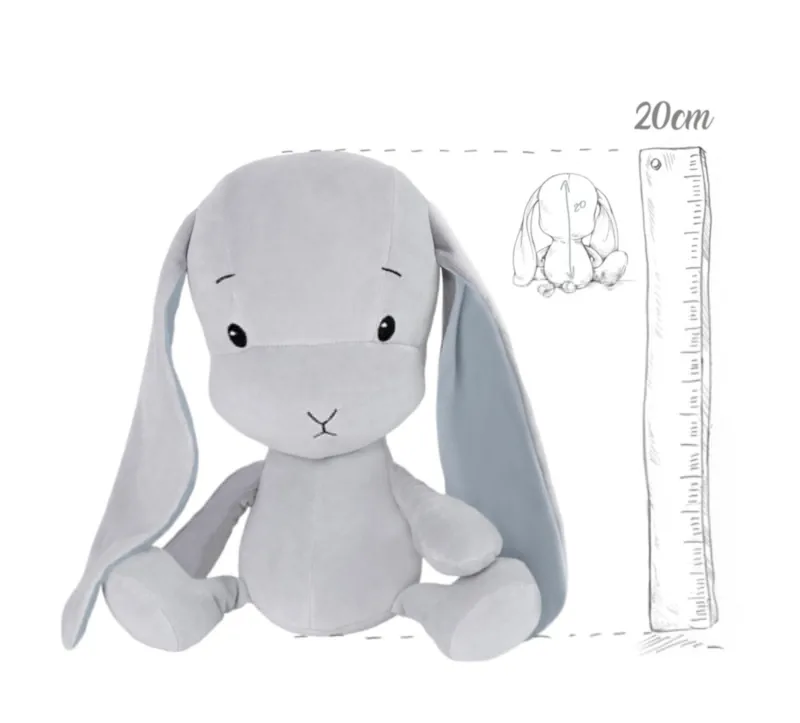 Maskotka Królik Effik S – szary 20 cm