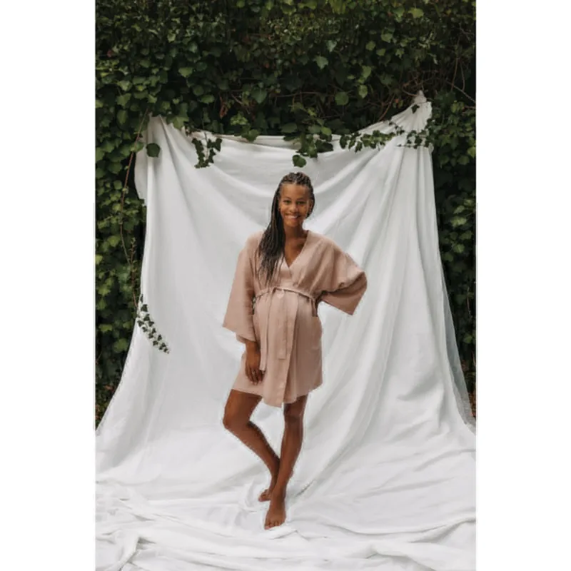 Lniane kimono Moms are Magic – blush