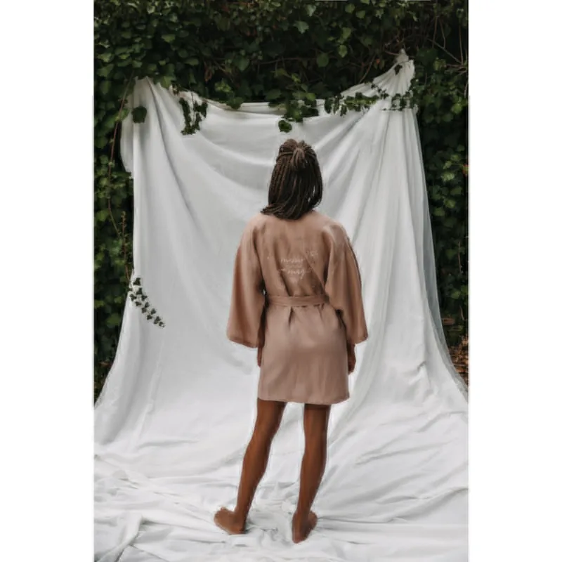 Lniane kimono Moms are Magic – blush