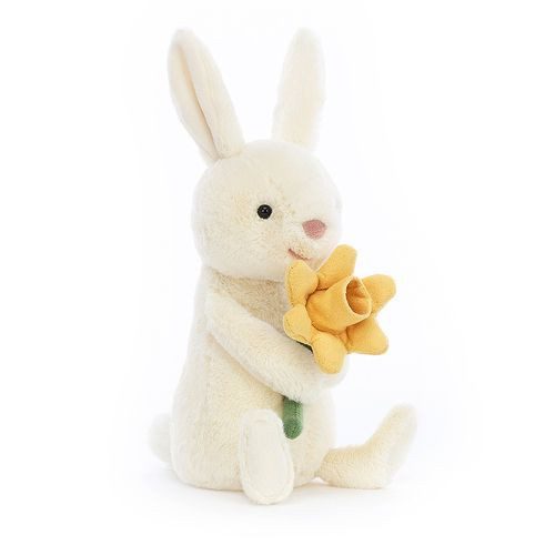 Króliczek z Żonkilem Jellycat – Kremowy 18 cm