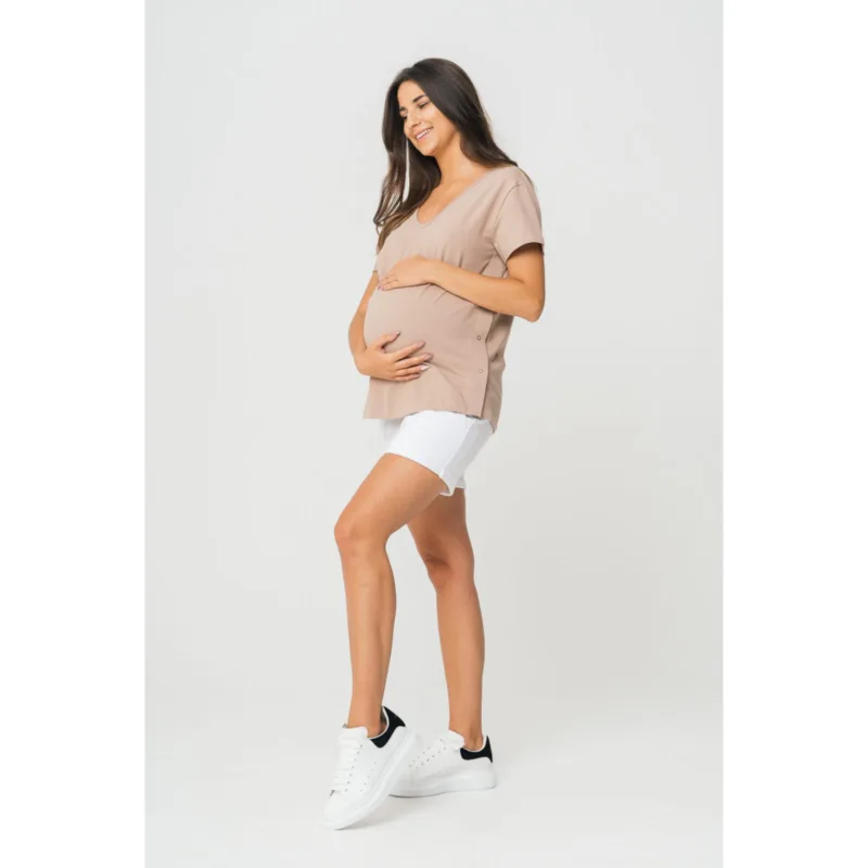 T-shirt do karmienia oversize Love kawa