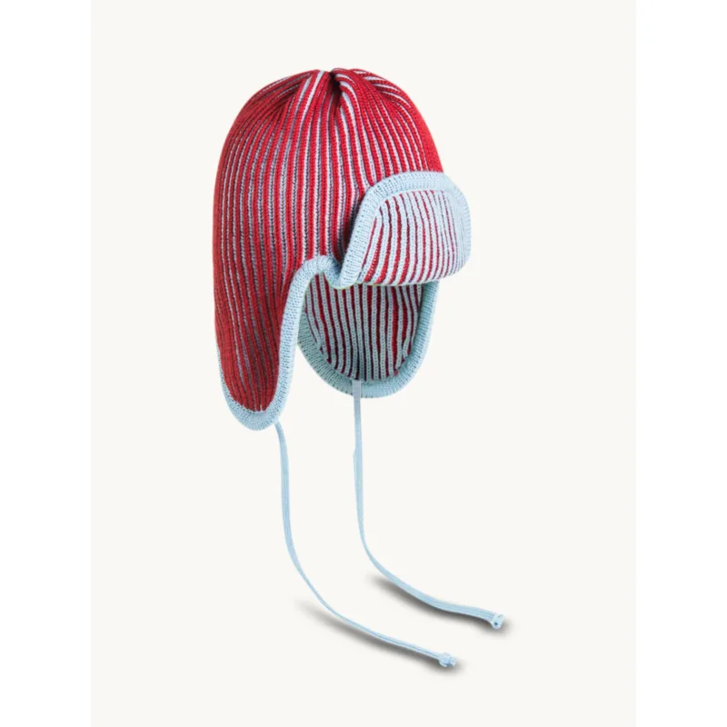 Czapka pilotka merino – Polar Bear