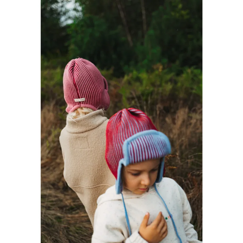Czapka pilotka merino – Polar Bear