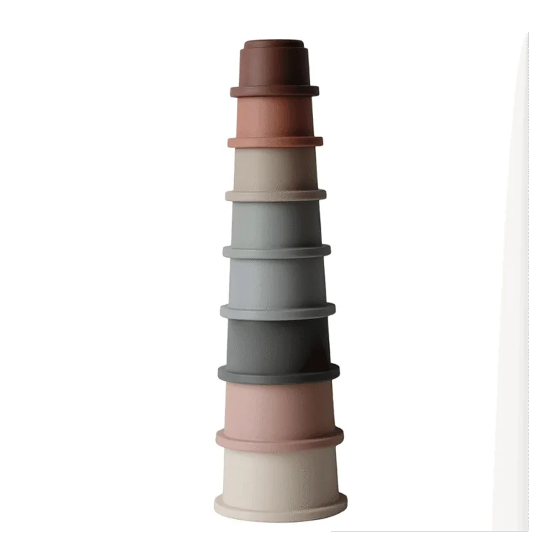 Mushie Piramidka Sensoryczna – Stacking Cups Original