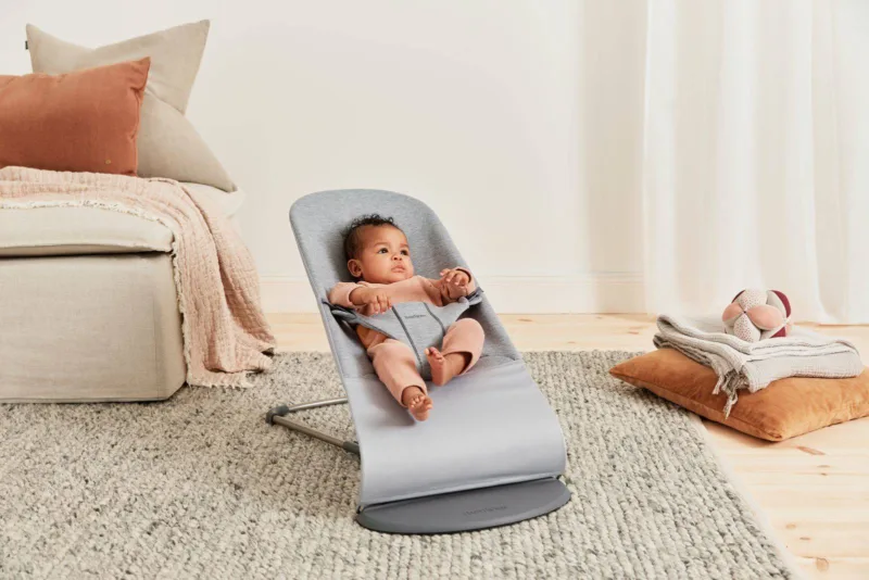 BABYBJORN – leżaczek BLISS 3D Jersey – Jasny Szary