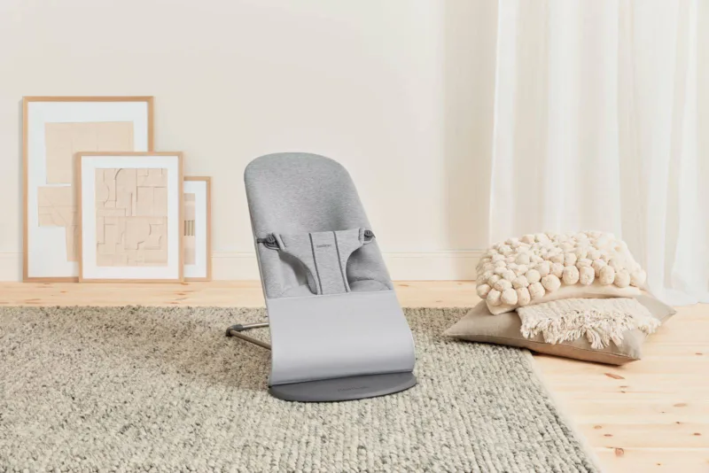 BABYBJORN – leżaczek BLISS 3D Jersey – Jasny Szary