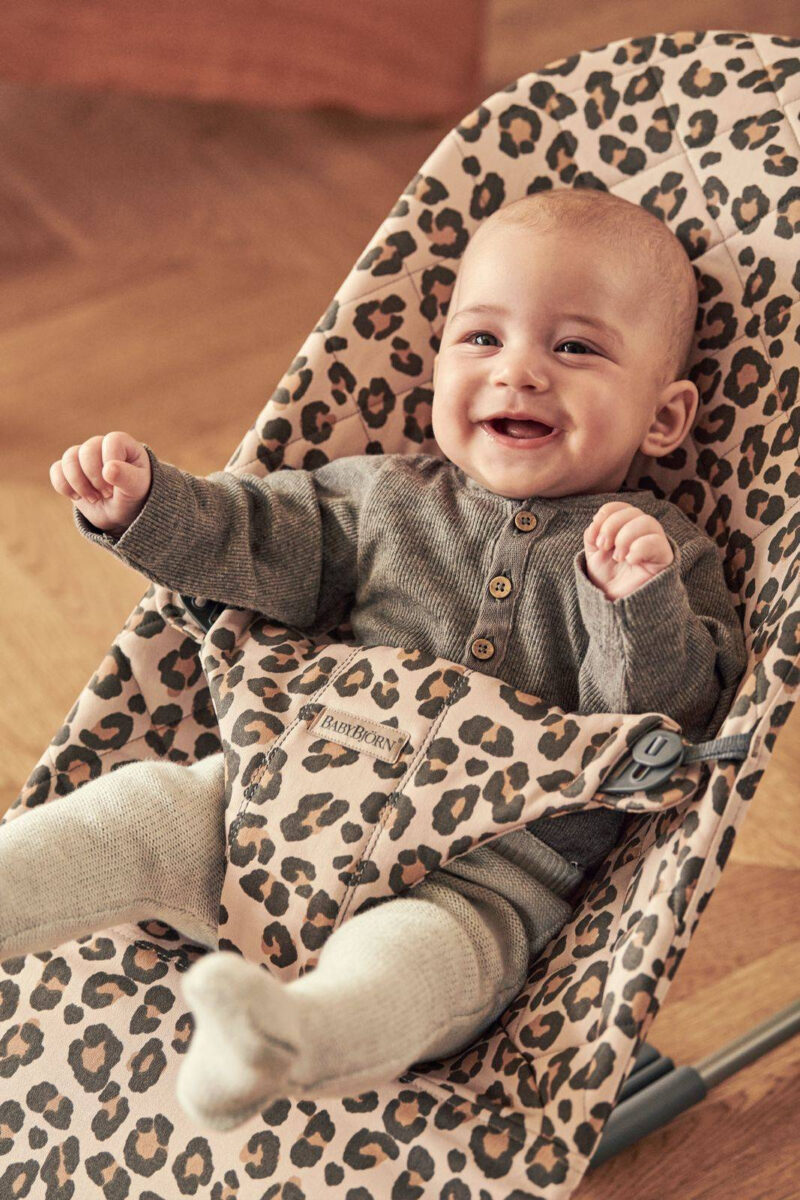 BABYBJORN – leżaczek BLISS COTTON, Beż/Leopard