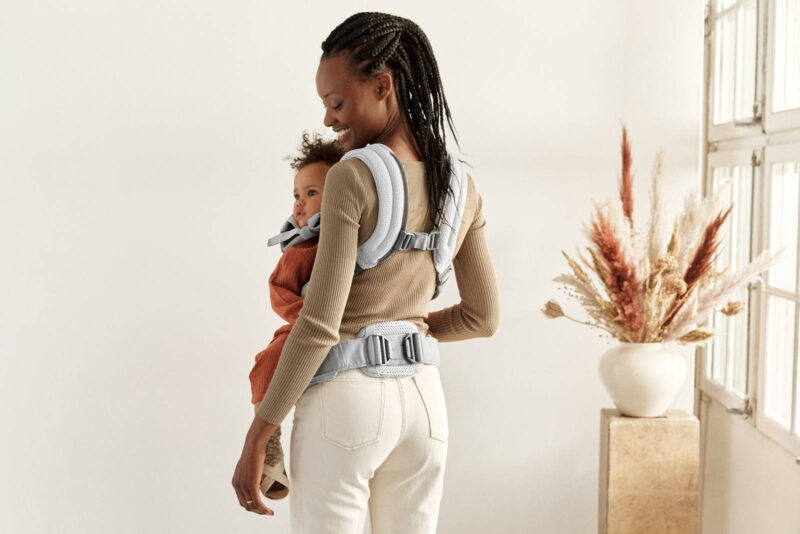 BABYBJORN – nosidełko Harmony 3D Mesh, Srebrny