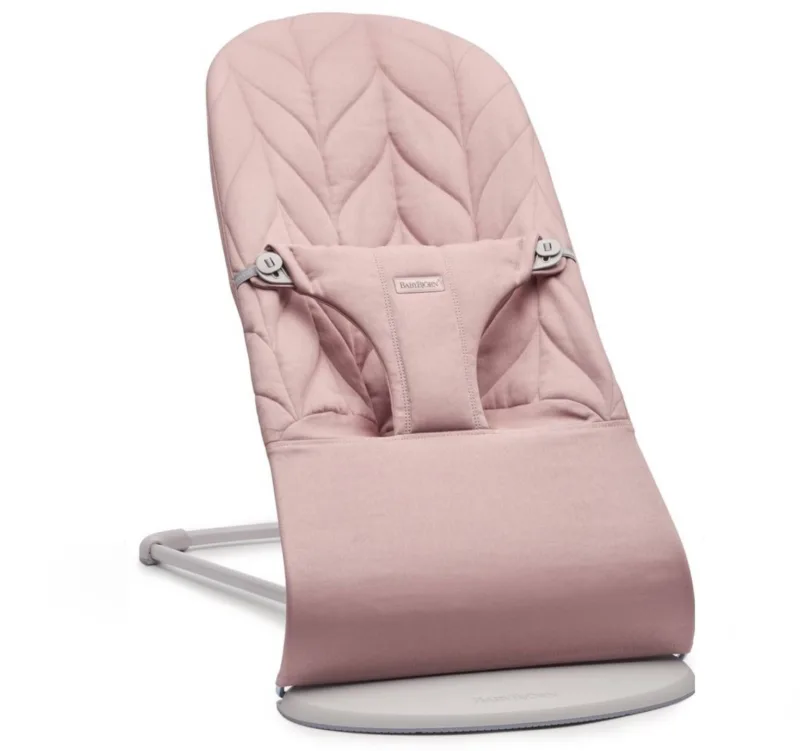 BABYBJORN – leżaczek BLISS COTTON, Petal Quilt, Zgaszony róż