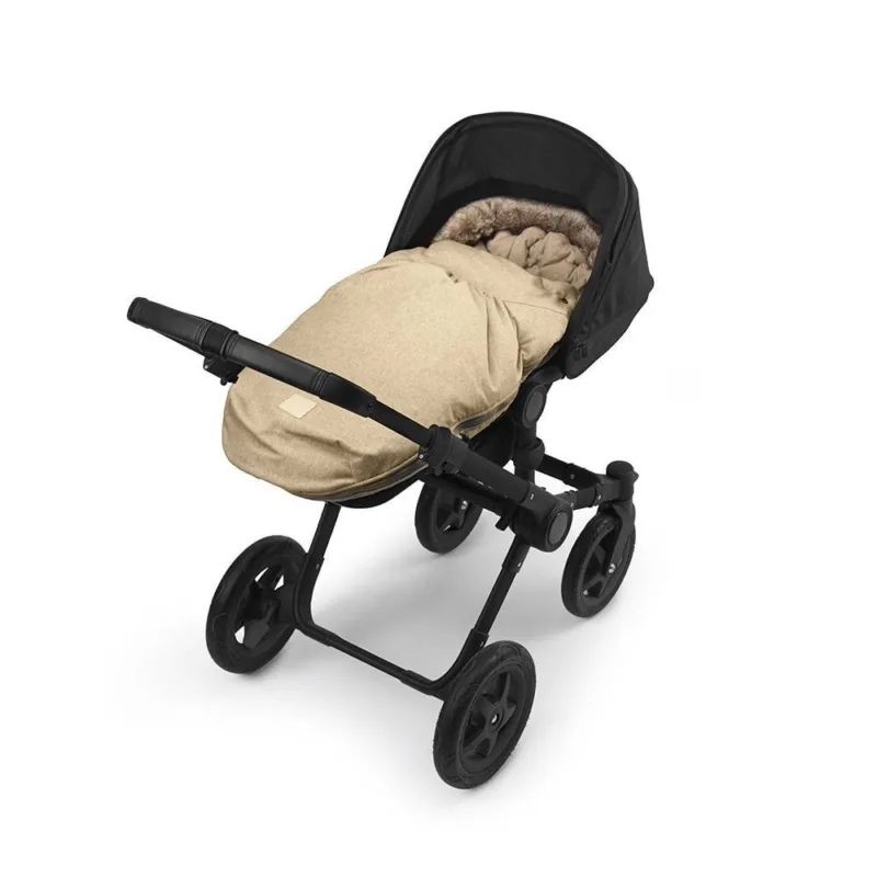 Elodie Details – wełniany śpiworek do wózka – Pure Khaki