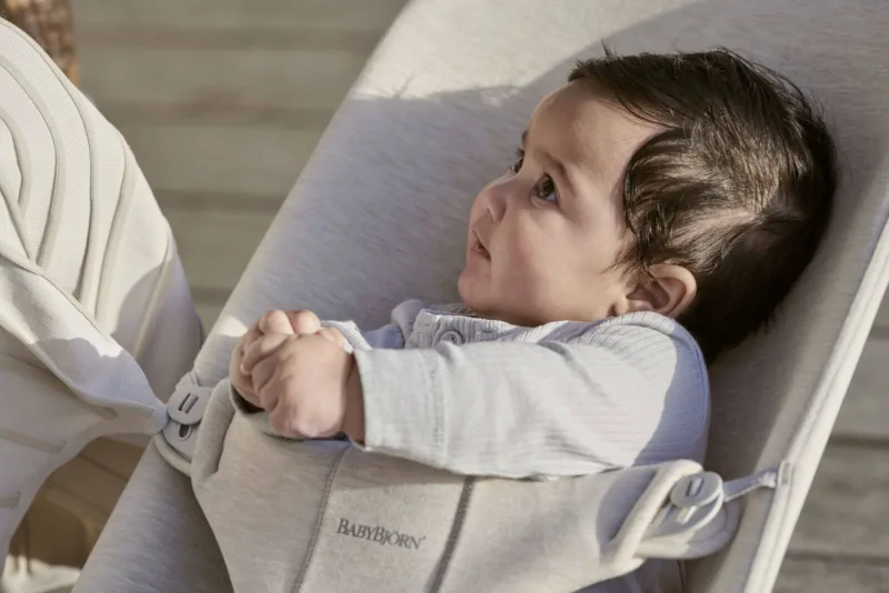 BABYBJORN – leżaczek BLISS 3D Jersey – Jasny Beż