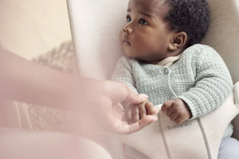 BABYBJORN – leżaczek BLISS 3D Jersey – Jasny Beż