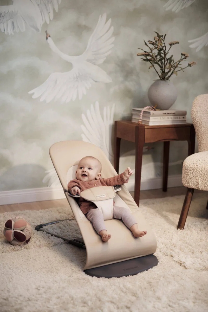BABYBJORN – leżaczek BALANCE SOFT COTTON – Khaki / Beżowy