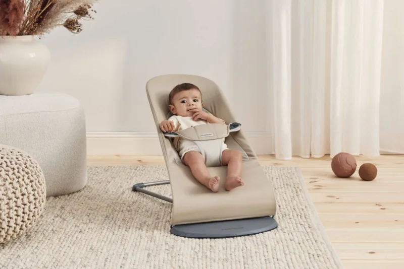 BABYBJORN – leżaczek BALANCE SOFT COTTON – Khaki / Beżowy