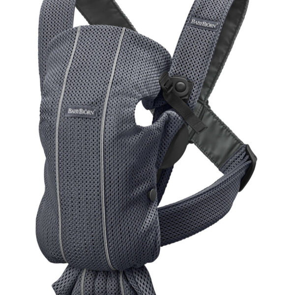 BABYBJORN MINI 3D Mesh – nosidełko, Antracytowy