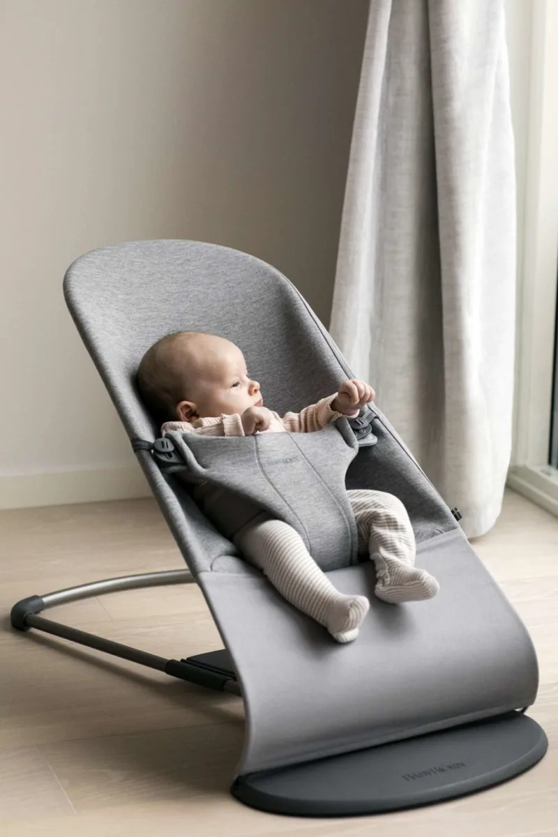 BABYBJORN – leżaczek BLISS 3D Jersey – Jasny Szary