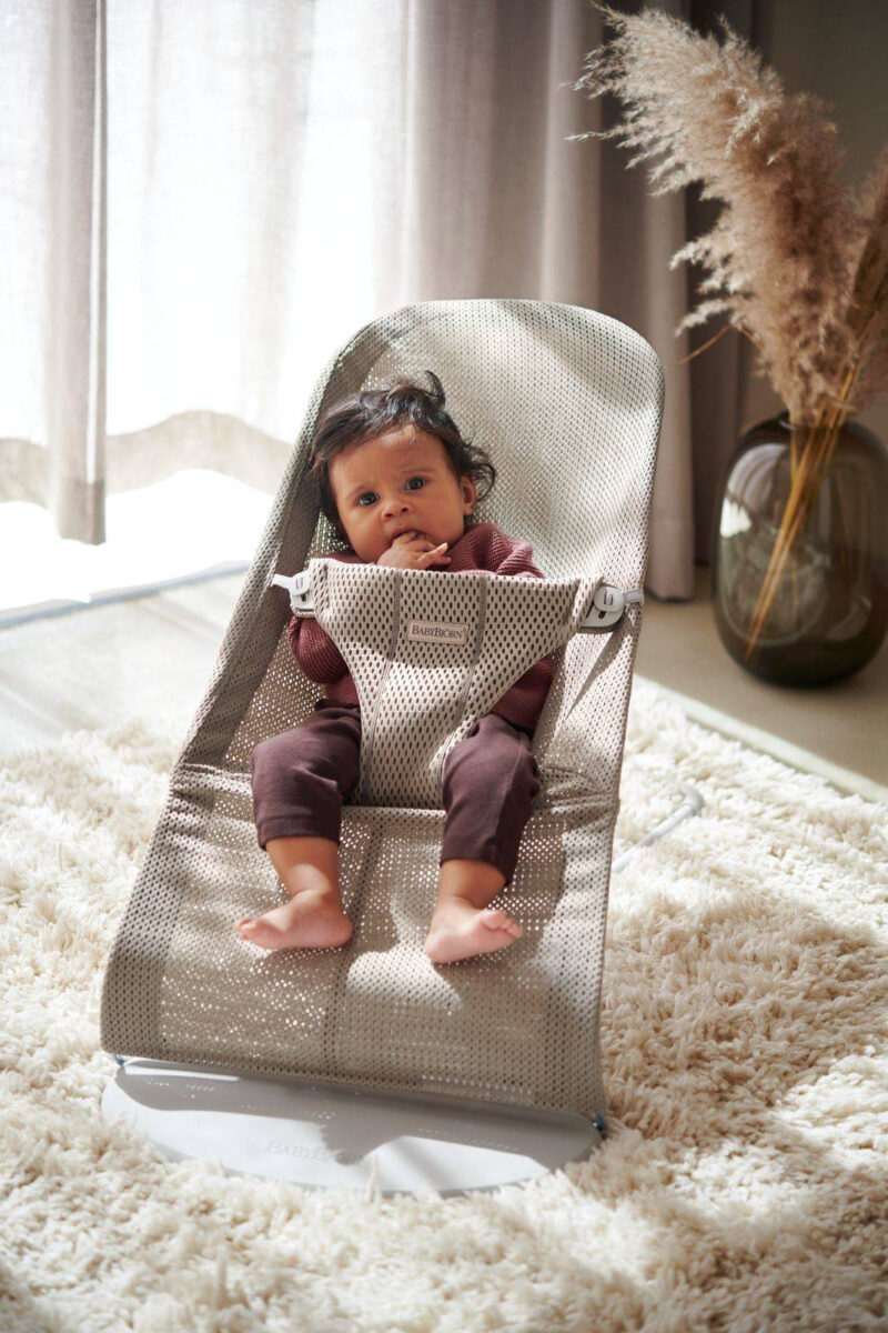 BABYBJORN – leżaczek BLISS MESH – Szary Beż