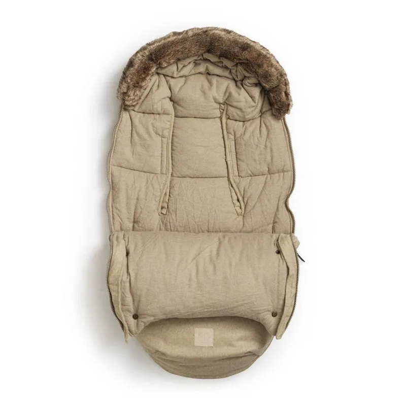 Elodie Details – wełniany śpiworek do wózka – Pure Khaki