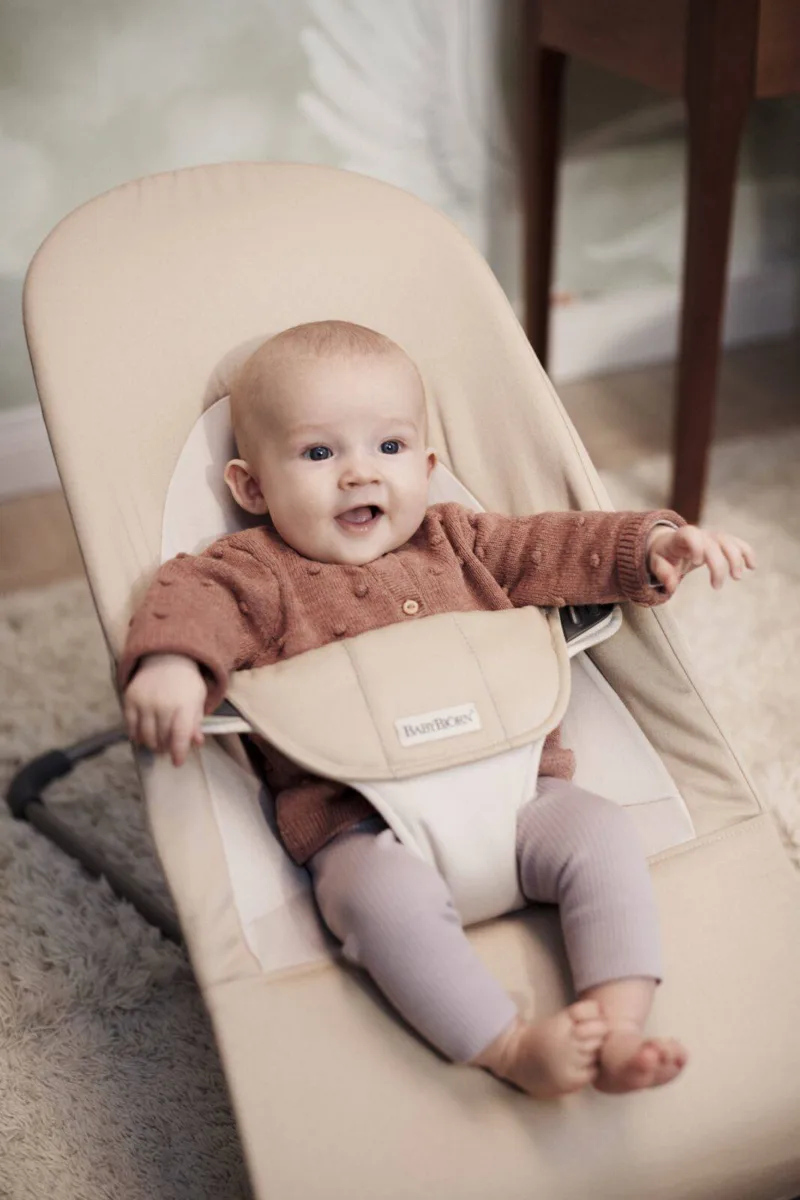 BABYBJORN – leżaczek BALANCE SOFT COTTON – Khaki / Beżowy