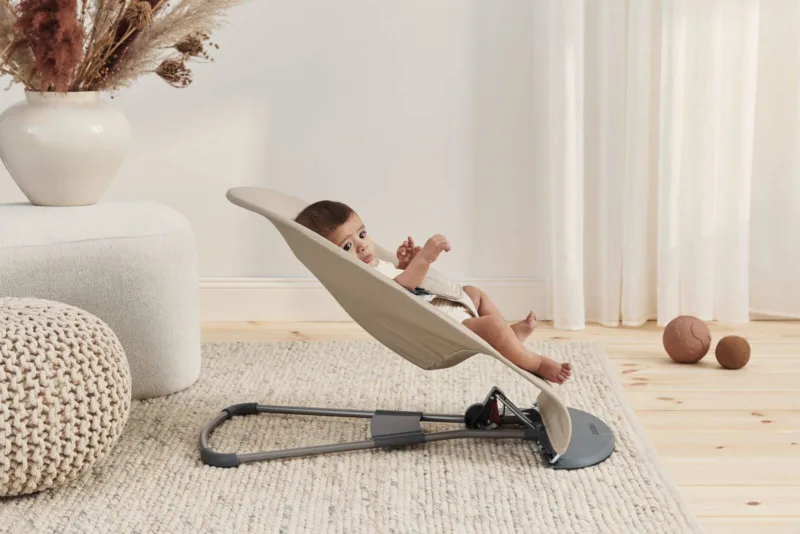 BABYBJORN – leżaczek BALANCE SOFT COTTON – Khaki / Beżowy