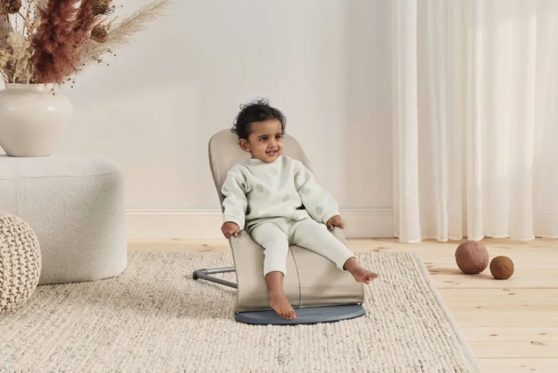 BABYBJORN – leżaczek BALANCE SOFT COTTON – Khaki / Beżowy