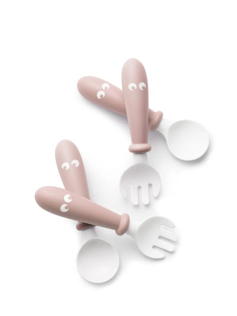 BABYBJORN – sztućce, 4 szt. Powder Pink