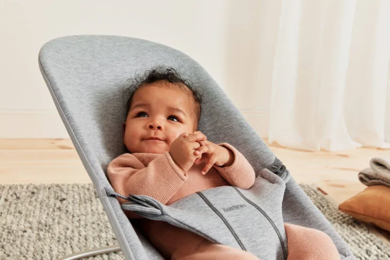 BABYBJORN – leżaczek BLISS 3D Jersey – Jasny Szary
