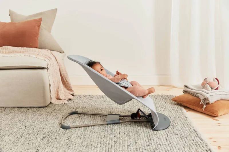 BABYBJORN – leżaczek BLISS 3D Jersey – Jasny Szary