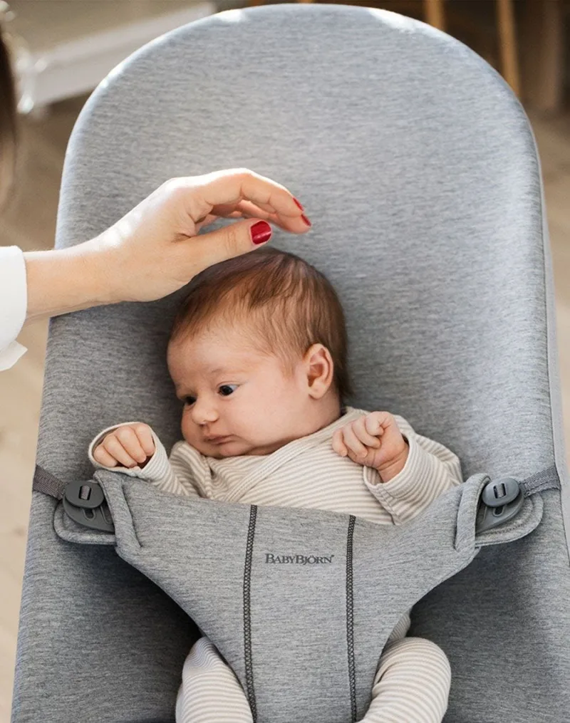 BABYBJORN – leżaczek BLISS 3D Jersey – Jasny Szary