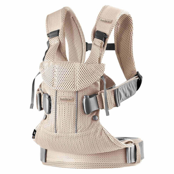 BABYBJORN MINI Cotton – nosidełko, Zgaszony Róż