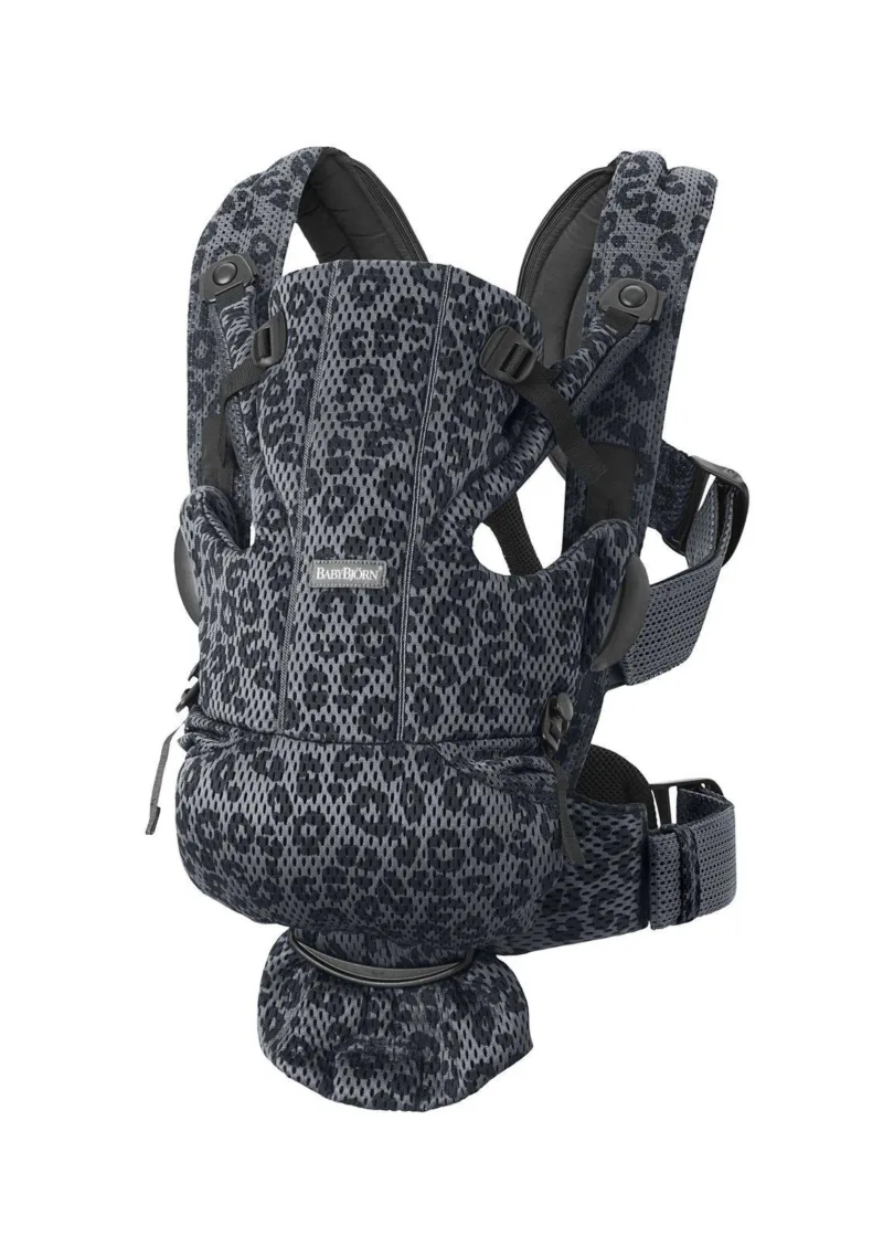 BABYBJORN MOVE 3D Mesh – nosidełko, Antracyt/Leopard