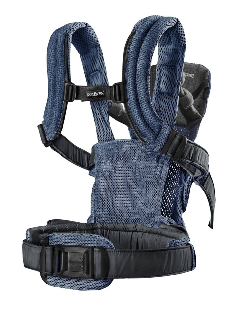 BABYBJORN – nosidełko Harmony 3D Mesh, Granatowy + śliniaczek do nosidełka Harmony