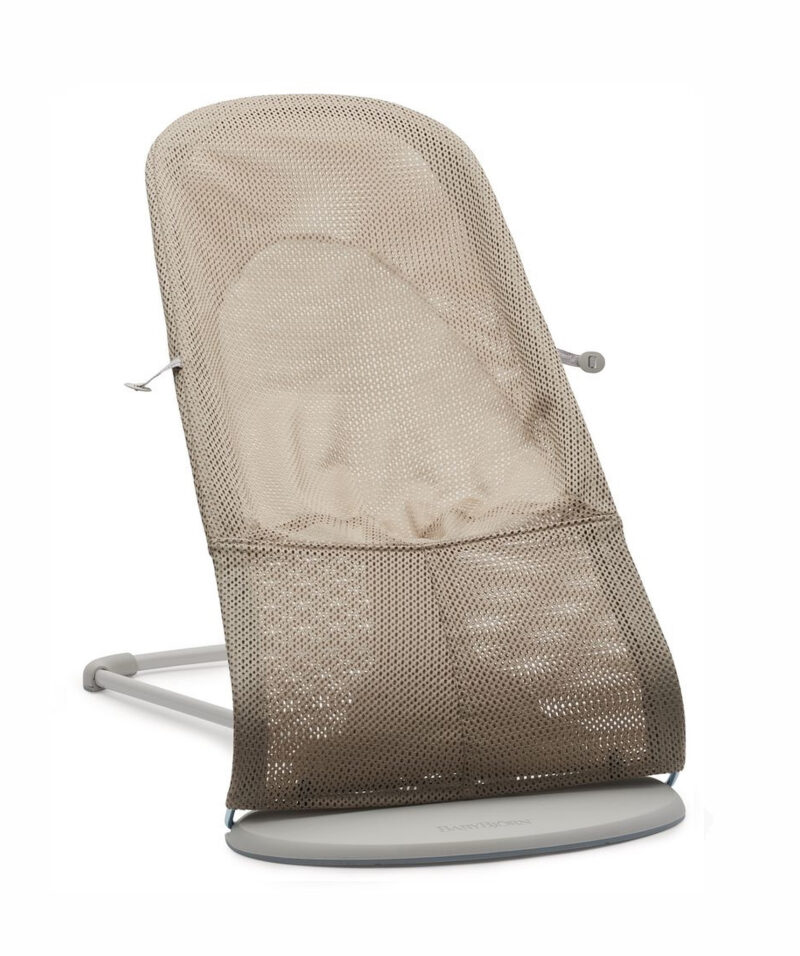 BABYBJORN – leżaczek BALANCE SOFT MESH – Szary Beż/Biały