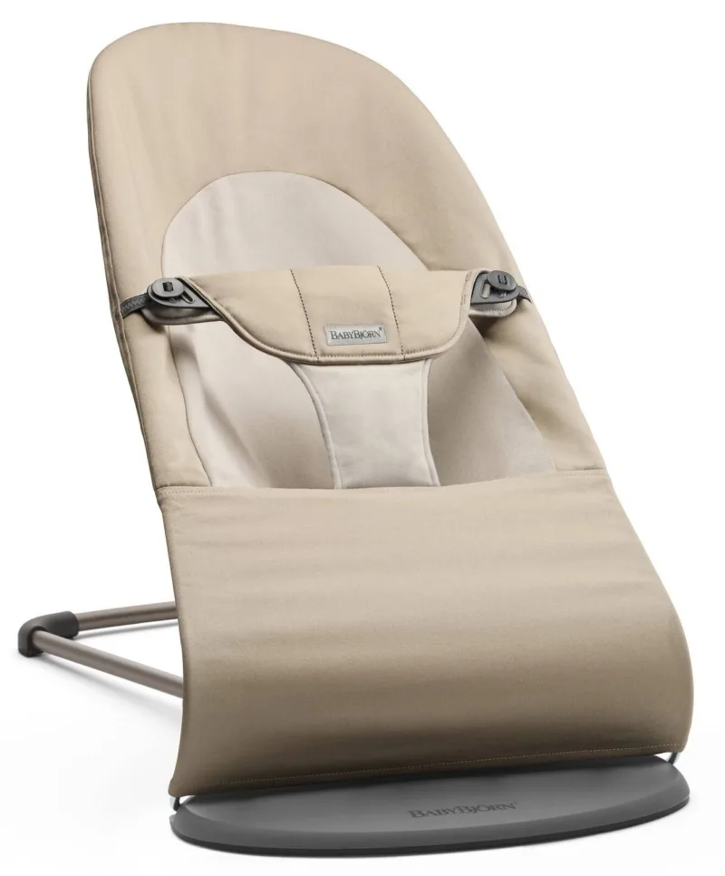 BABYBJORN – leżaczek BALANCE SOFT COTTON – Khaki / Beżowy