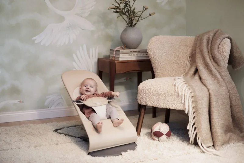 BABYBJORN – leżaczek BALANCE SOFT COTTON – Khaki / Beżowy
