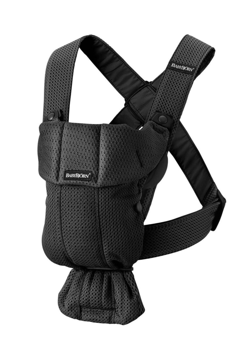 BABYBJORN MINI 3D Mesh – nosidełko, Czarny