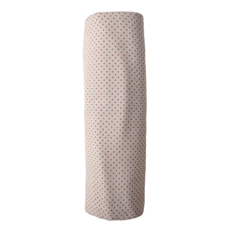 Mushie Otulacz z Organicznej Bawełny Caramel Polka Dots