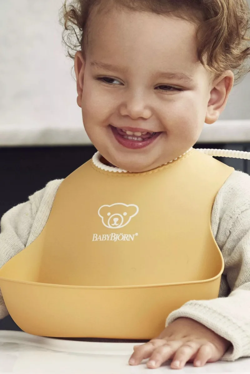 BABYBJORN – 2 śliniaki – Powder Yellow/ Powder Blue