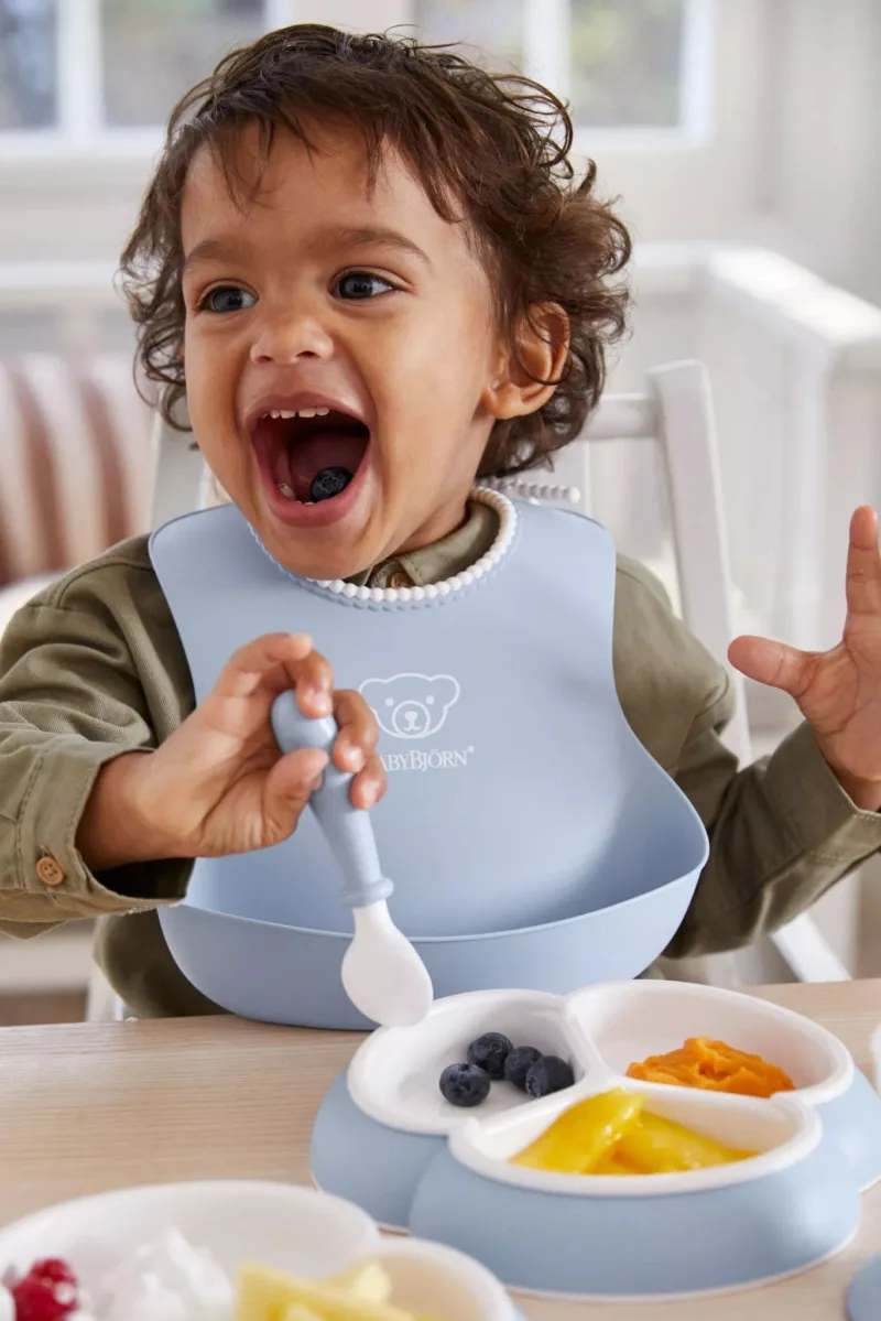 BABYBJORN – 2 śliniaki – Powder Yellow/ Powder Blue