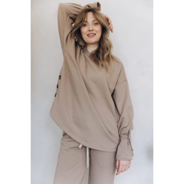 Bluza z troczkami – granatowa