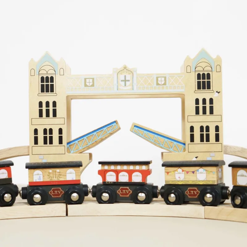 Zestaw kolejowy London (120 elementów) Le Toy Van