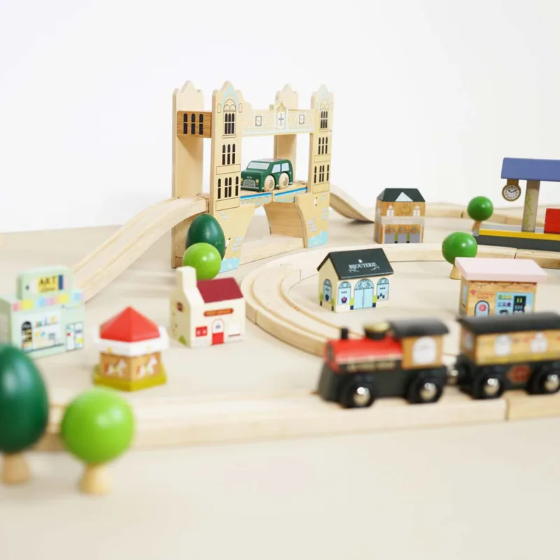 Zestaw kolejowy London (120 elementów) Le Toy Van