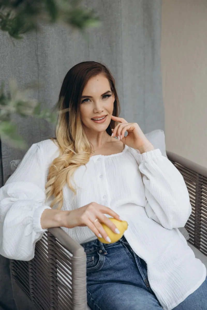 Koszula ciążowa i do karmienia boho z muślinu