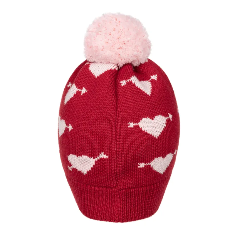 Czapka z wełny merino KidStory – Sweet heart