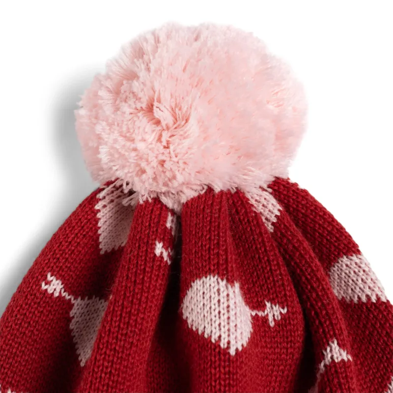 Czapka z wełny merino KidStory – Sweet heart