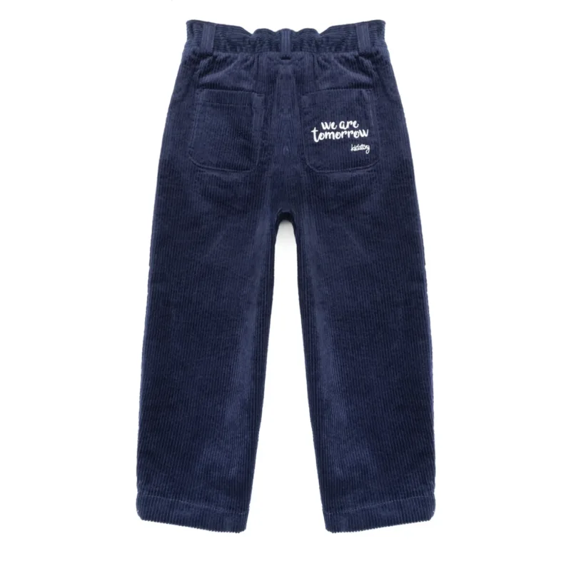 Spodnie sztruksowe KidStory – Navy blue