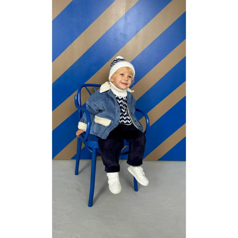 Spodnie sztruksowe KidStory – Navy blue