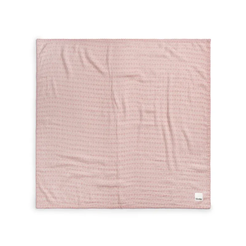 Kocyk bawełna muślin Elodie Details – Embroidery Anglaise Pink
