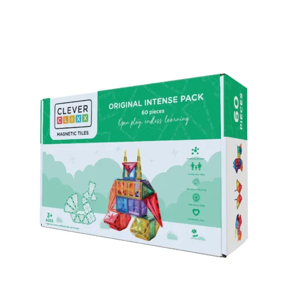 Klocki magnetyczne Mega Ice Crystal Pack Cleverclixx – 180 el.