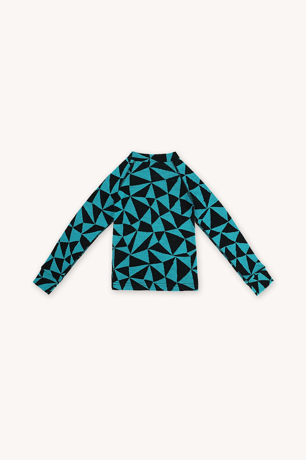 Bielizna termoaktywna z wełny merino 100% góra dziecięca w trójkąty – 92/98